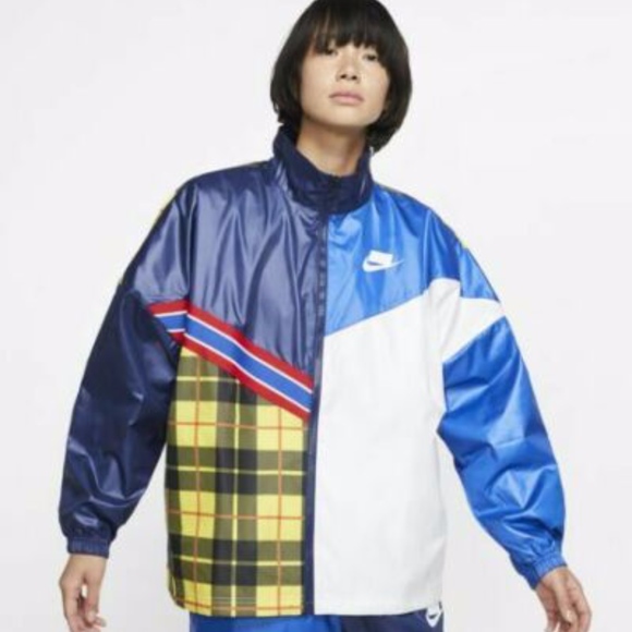 plaid nike jacket